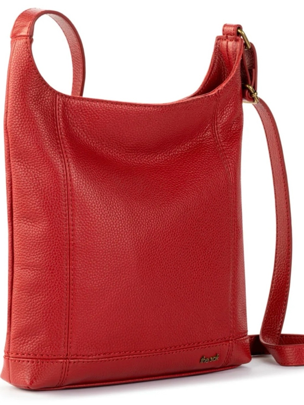 The Sak De Young Pebbled Red Leather Crossbody Bag